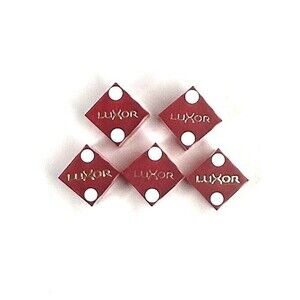 Lot of Five Red Luxor Casino Dice Las Vegas Nevada